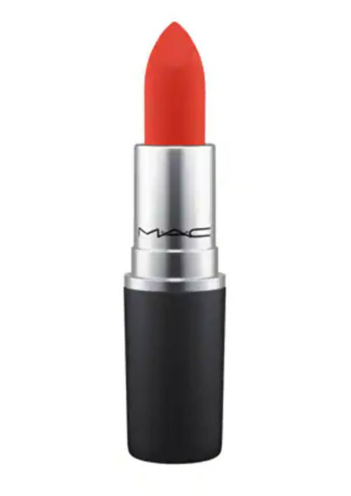 Mac Powder Kiss Lipstick - Style Shocked! Clean Red Orange | Grocsy