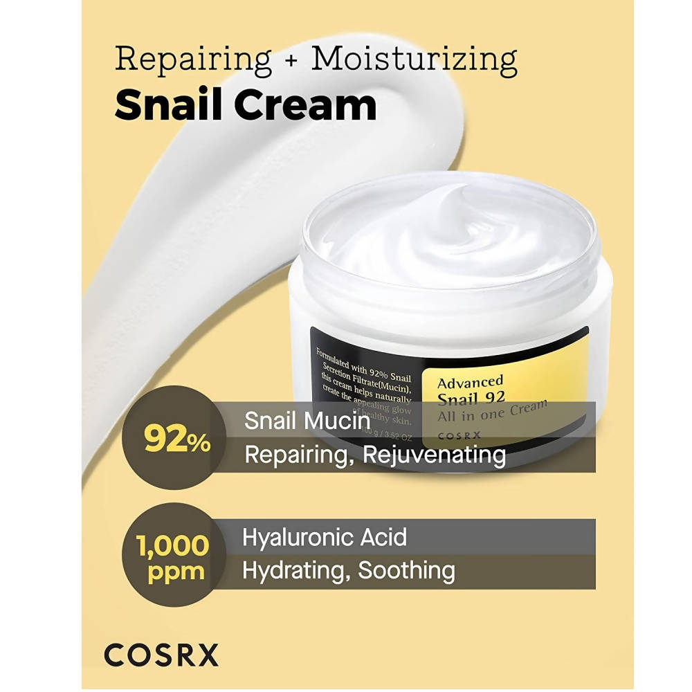 Cosrx Advanced Snail 92 All In One Cream - Korean Skincare | Grocsy