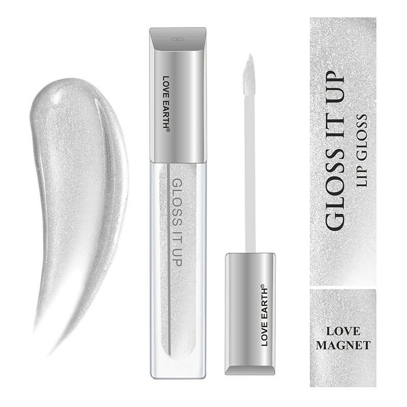 Love Earth Lip Gloss - Love Magnet (Silver Glitter) | Grocsy