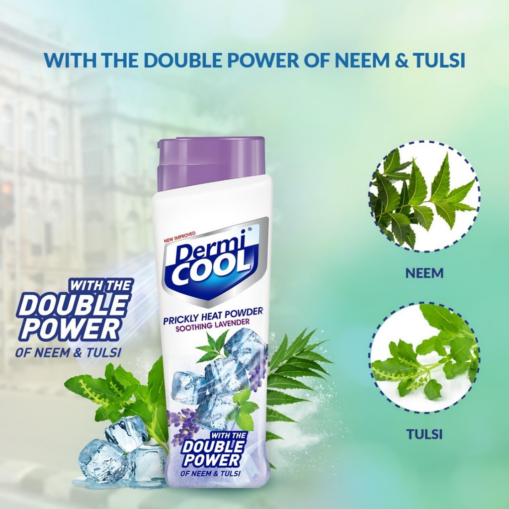 Dermi Cool Prickly Heat Powder Soothing Lavender | Grocsy