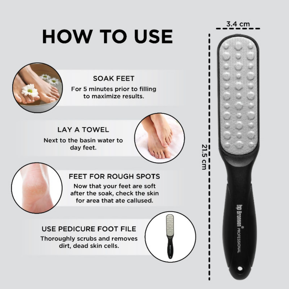 Bronson Professional Callus Remover Foot Scrubber | Grocsy