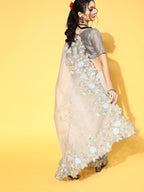 Saree Mall Solid Saree For Girls | Grocsy