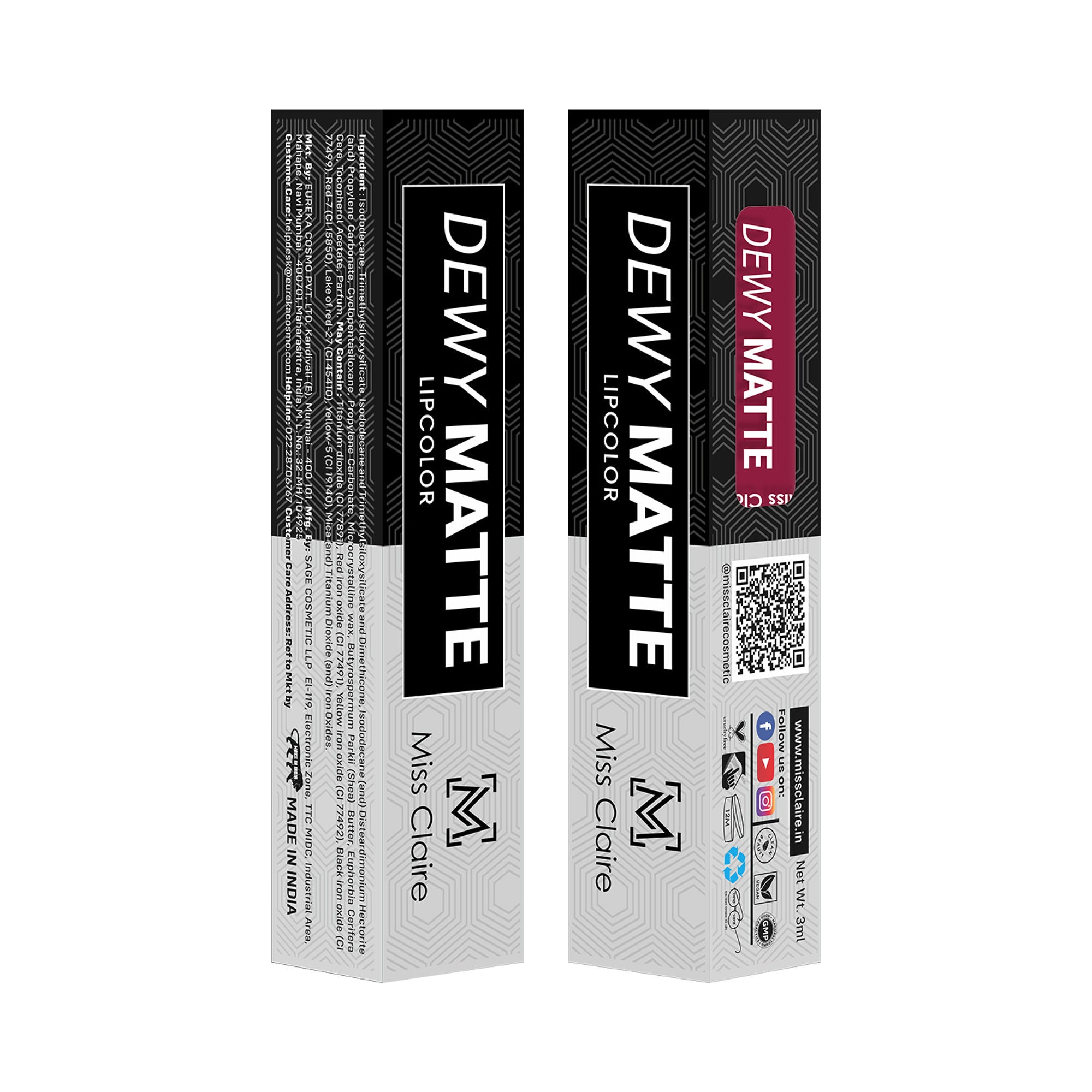 Miss Claire Dewy Matte Lip Color - 20 Berryfique | Grocsy