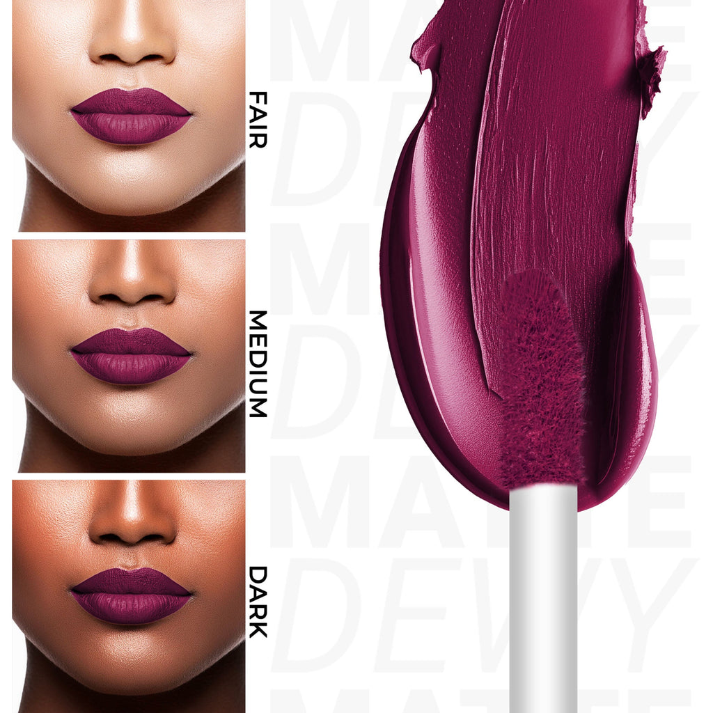 Miss Claire Dewy Matte Lip Color - 21 Plum Pop | Grocsy