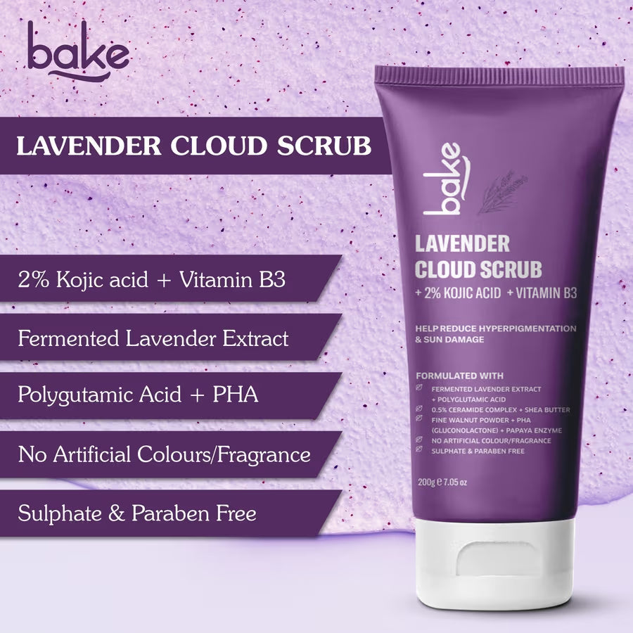 Bake 2% Kojic Acid Lavender Smoothie Body Scrub | Grocsy
