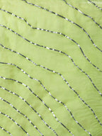 HERE&NOW Zesty Lime Green Gota Patti Kurta Set | Grocsy