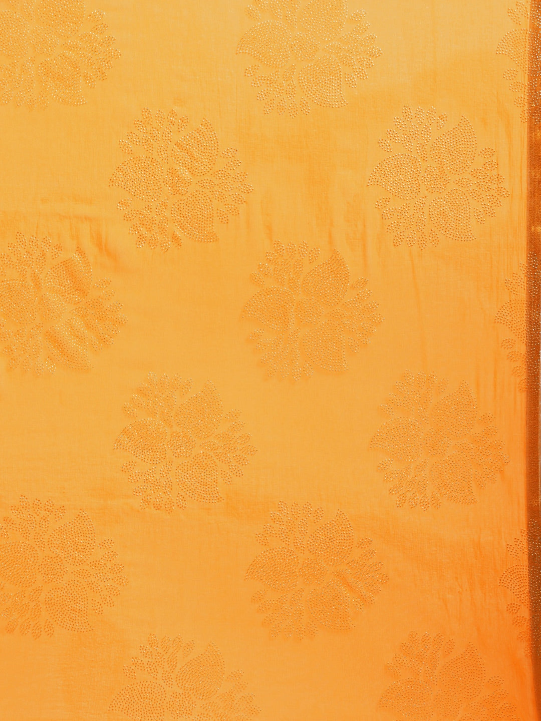 Saree Mall Mustard Yellow & Gold Printed Saree | Grocsy