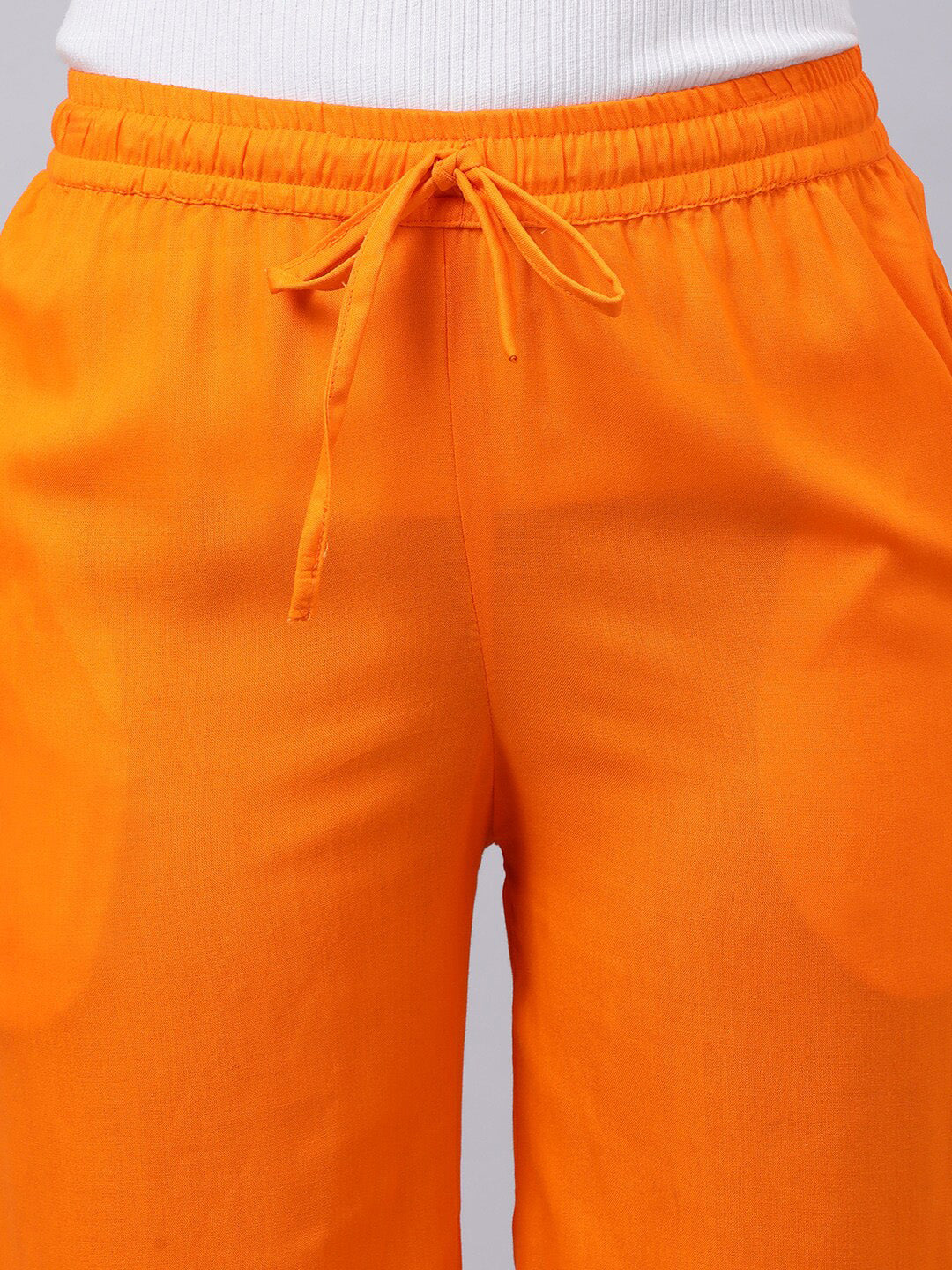 Souchii Women Orange Trousers | Grocsy