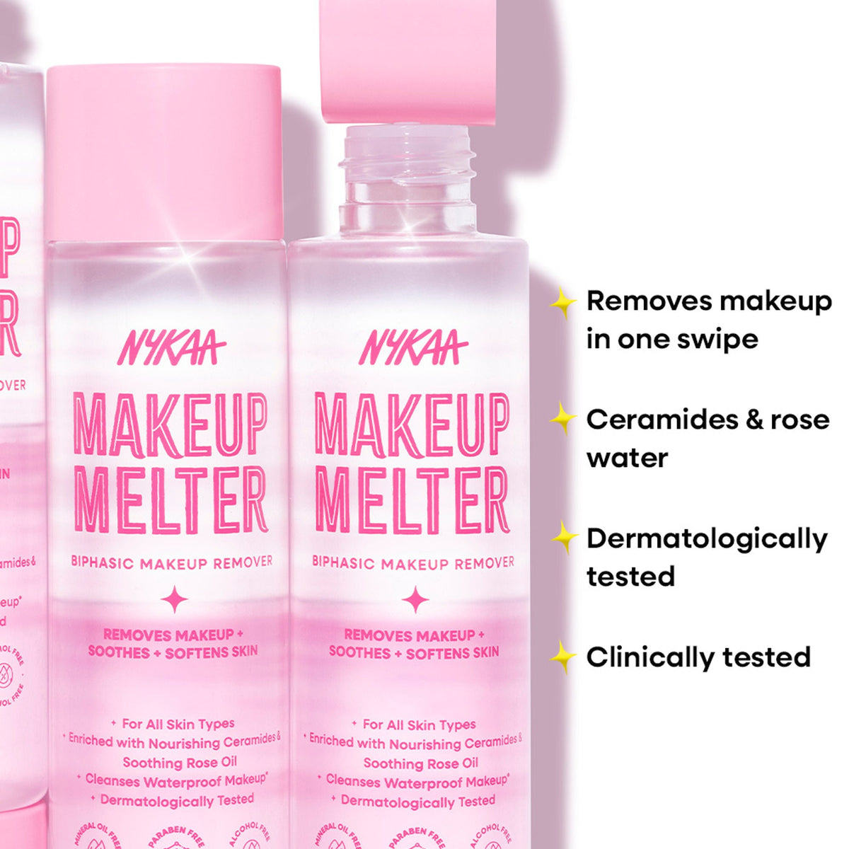 Nykaa Makeup Melter Oil-Infused Cleansing Water & Biphasic Makeup Remover | Grocsy