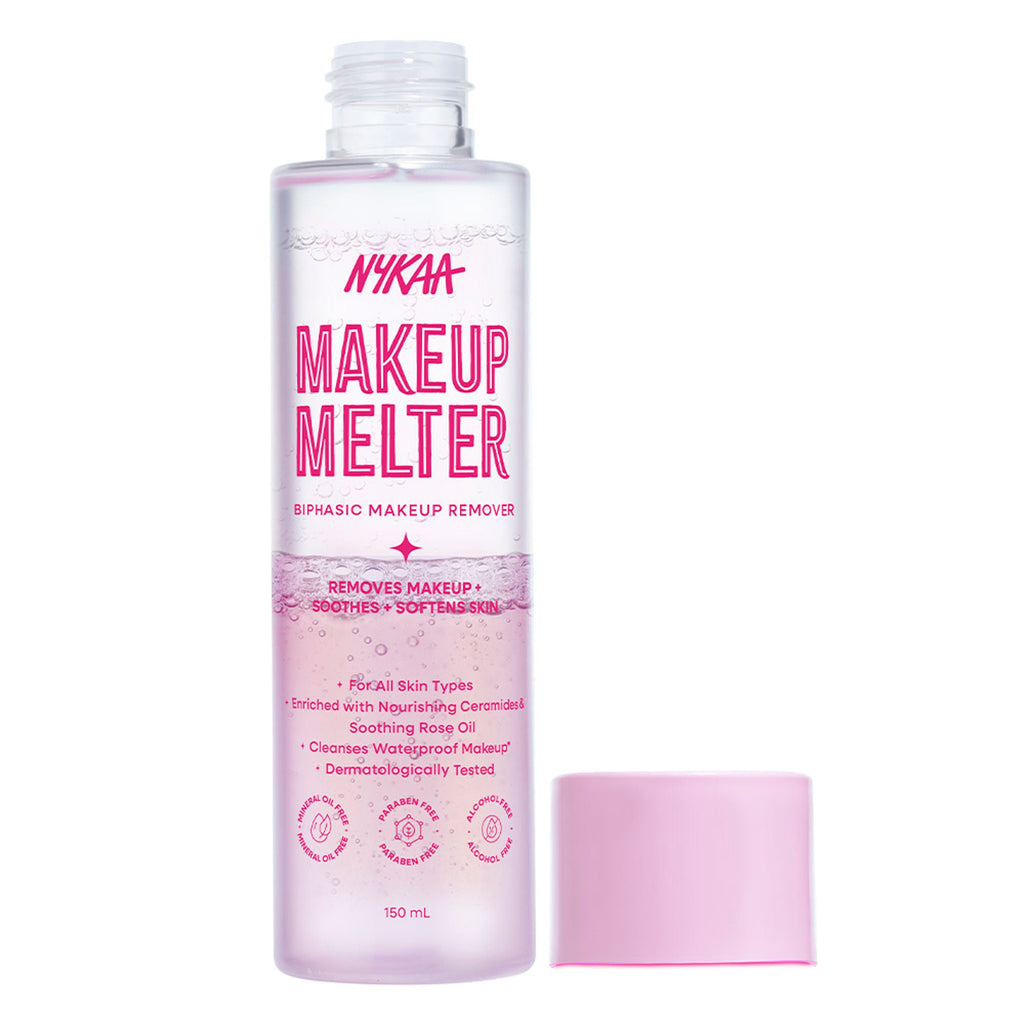 Nykaa Makeup Melter Oil-Infused Cleansing Water & Biphasic Makeup Remover | Grocsy