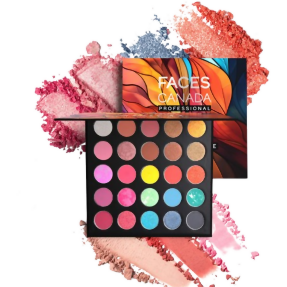 Faces Canada Professional 25-in-1 Eyeshadow Palette Flamboyant | Grocsy