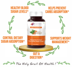 Bliss Welness Sugar Management Fenugreek White Kidney Bean Extract Veg Capsule | Grocsy