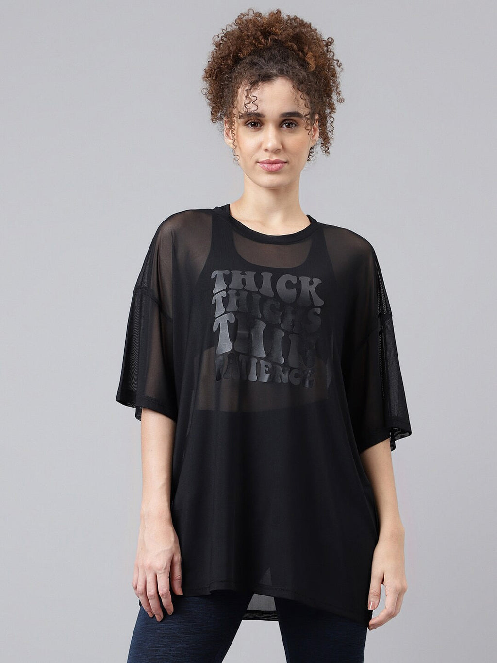 MKH Typography Printed Dri-FIT Relaxed Fit Sports T-shirt | Grocsy