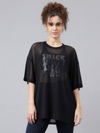 MKH Typography Printed Dri-FIT Relaxed Fit Sports T-shirt | Grocsy