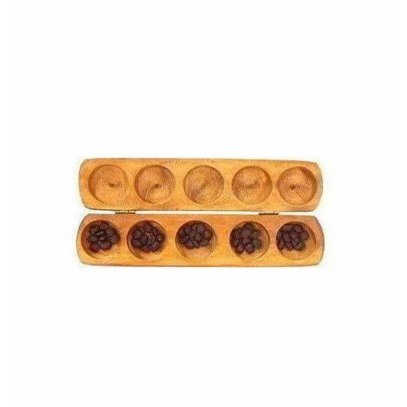 Ancient Living Vamana Guntalu / Pallanghuzi / Mancala wooden Board Game | Grocsy