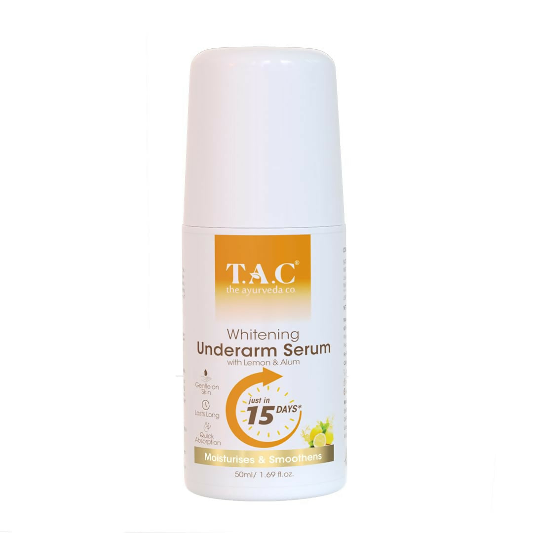 TAC - The Ayurveda Co. Lemon Serum Roll-On for Women & Men with Aloe Vera for Skin Whitening & Long Lasting Freshness | Grocsy