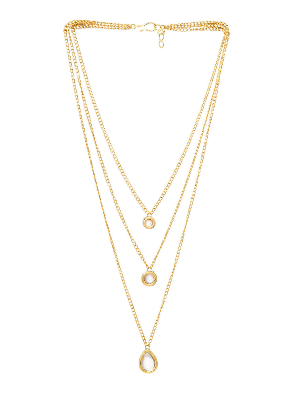 Ruby Raang Kundan & Gold Layered Necklace | Grocsy