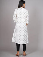 HERE&NOW Geometric Printed Kurta | Grocsy
