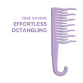 XO Curls Shower Detangling Comb - Lavender | Grocsy