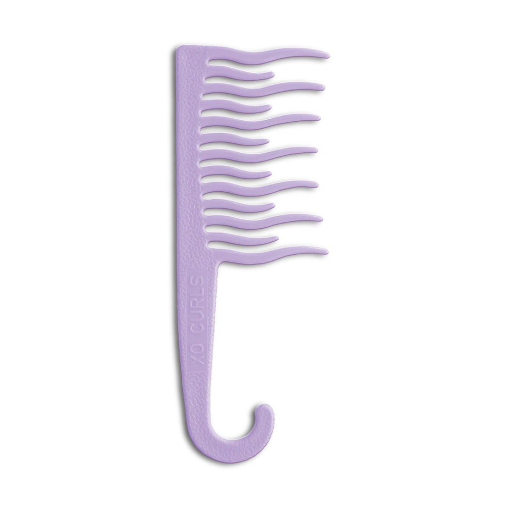 XO Curls Shower Detangling Comb - Lavender | Grocsy