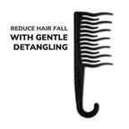 XO Curls Shower Detangling Comb - Black | Grocsy