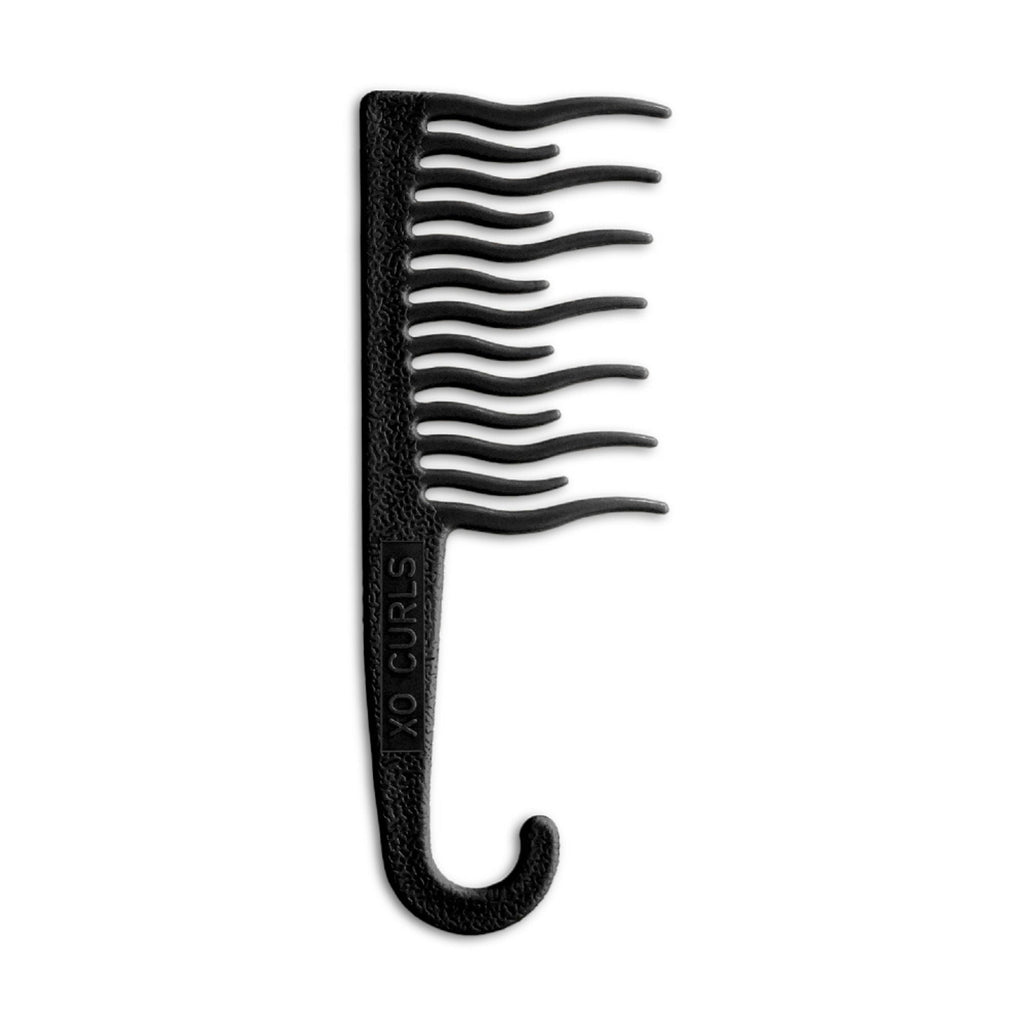 XO Curls Shower Detangling Comb - Black | Grocsy