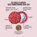 XO Curls Flax Seed Heat Cap For Deep Conditioning | Grocsy
