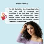 XO Curls Flax Seed Heat Cap For Deep Conditioning | Grocsy