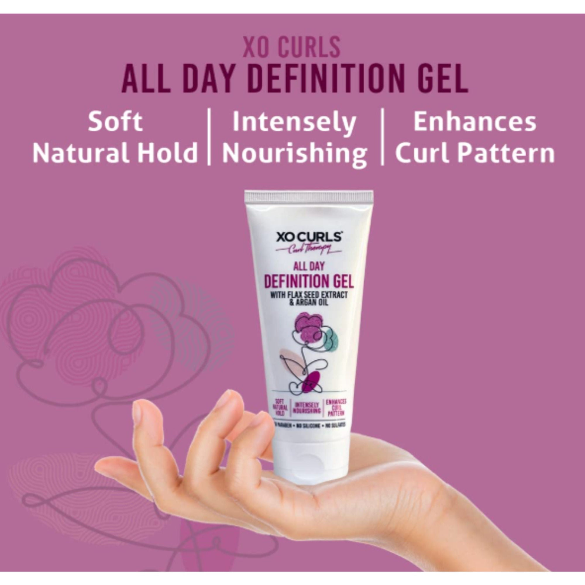 XO Curls All Day Definition Gel & Leave-In Conditioner Combo | Grocsy