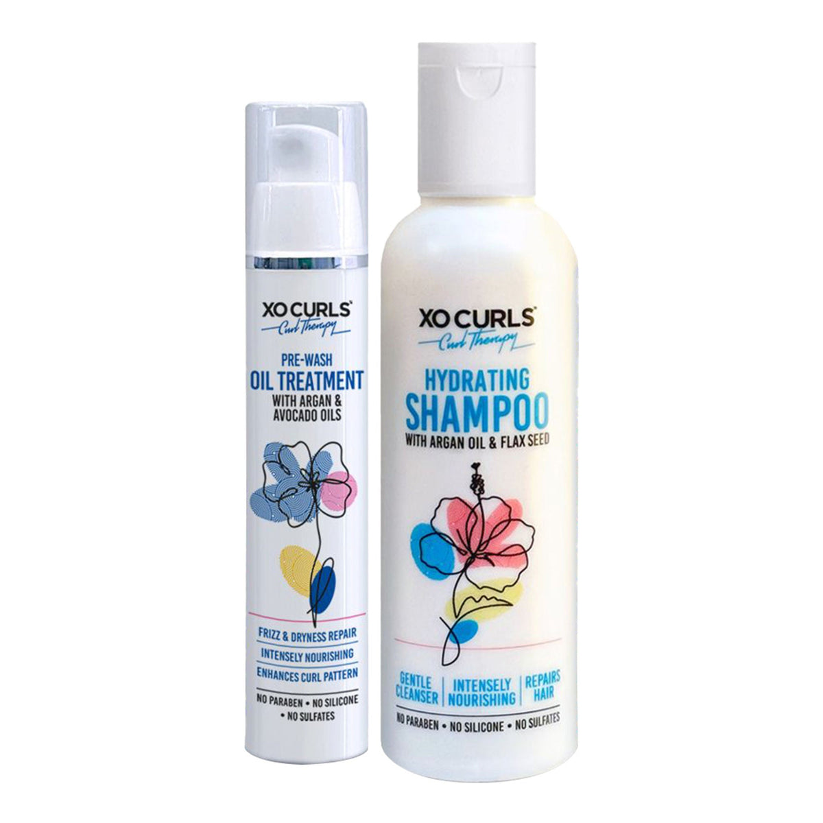 XO Curls Shampoo & Pre Wash Oil Combo | Grocsy