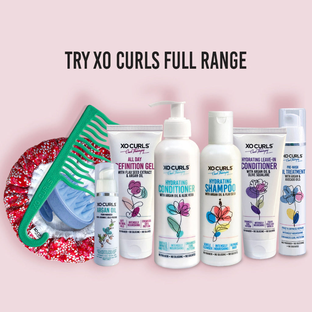 XO Curls Shampoo, Conditioner & Leave-In Conditioner Combo | Grocsy