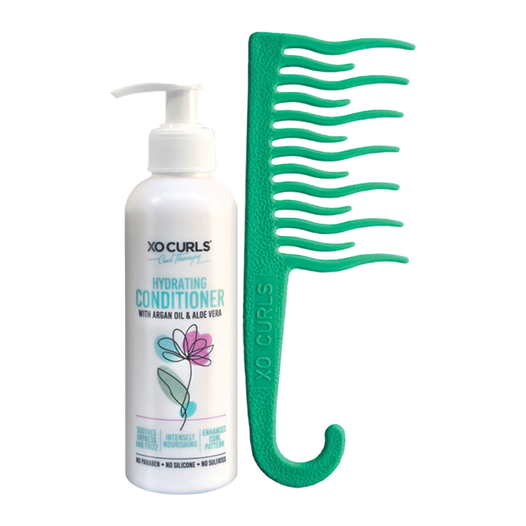 XO Curls Comb & Conditioner Combo | Grocsy