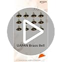 Uapan Brass Pooja Room Bells with J Hook | Grocsy