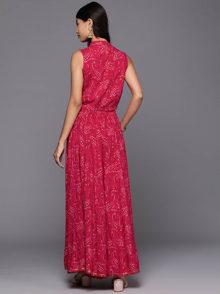 Ahalyaa Women's Traditional Wear Co-ods - Red | Grocsy