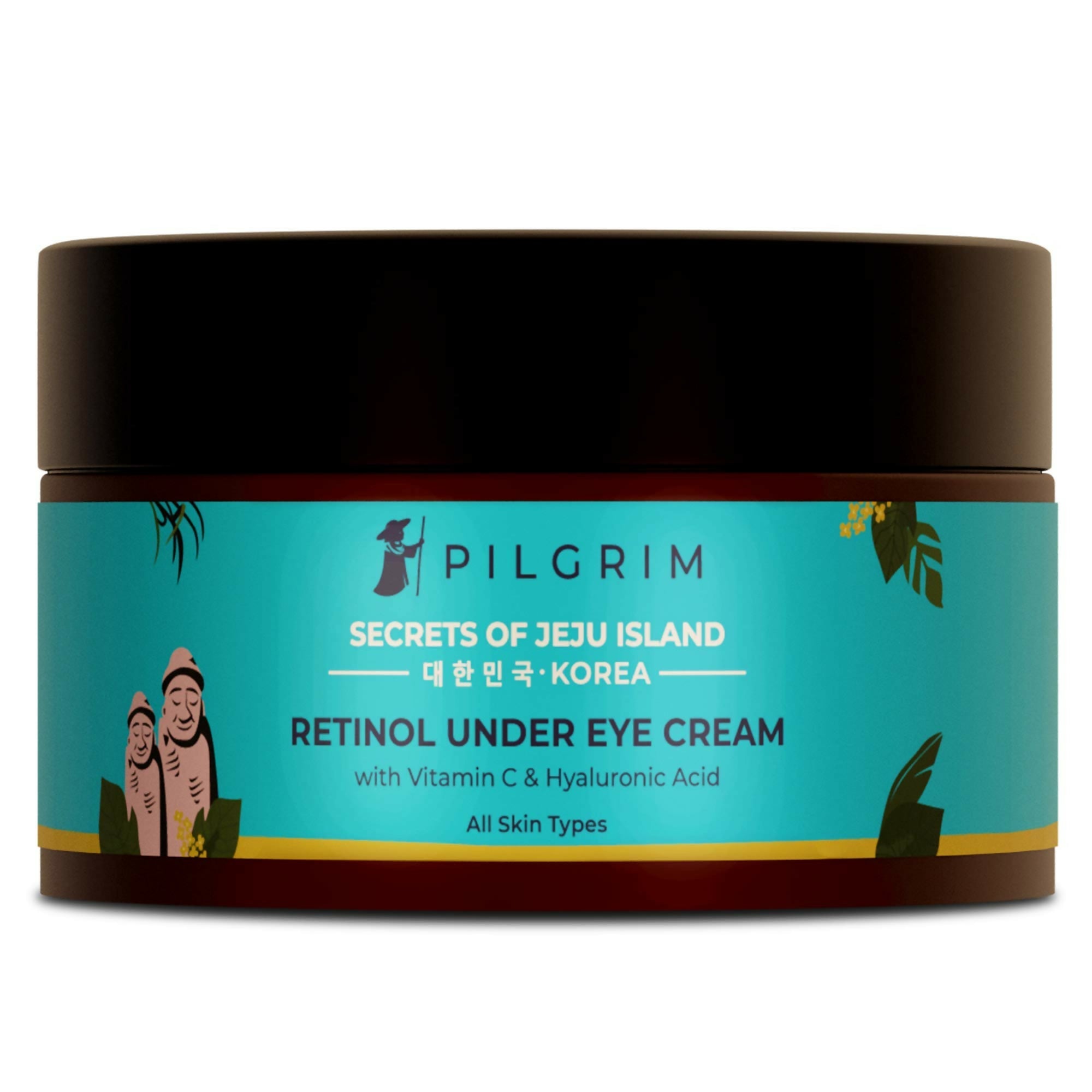 Pilgrim Korean Retinol Under Eye Cream with Vitamin C & Hyaluronic Acid For Dark Circles, Puffiness & Fine Lines | Grocsy