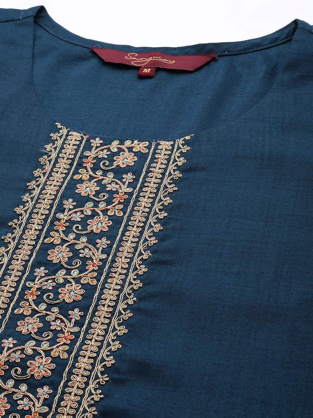 Sangria Women Embroidered Floral Kurta | Grocsy
