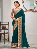 Saree Mall Zari Silk Blend Sarees | Grocsy