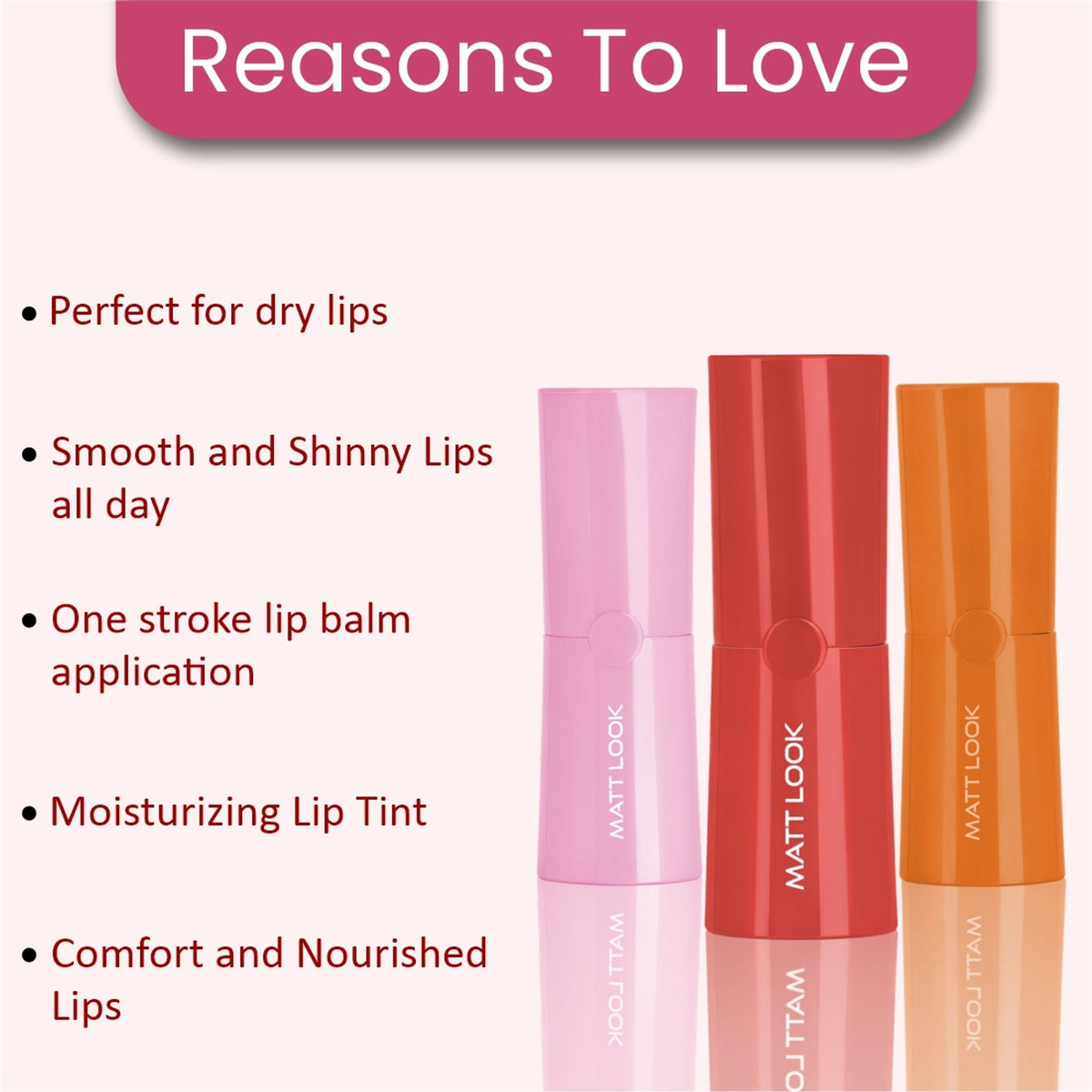 Matt Look Color Revival Glam Balm Moisturizing Lip Tint | Grocsy