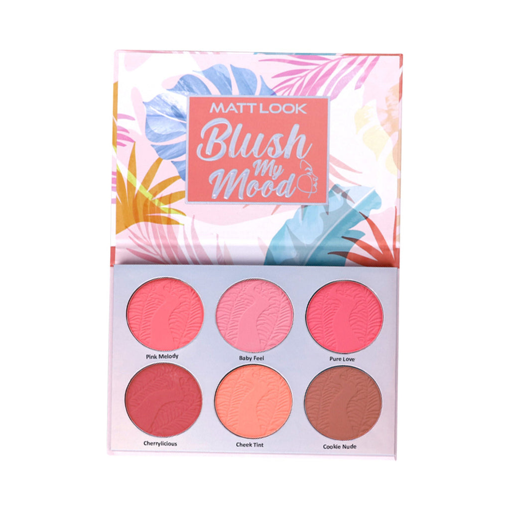 Matt Look Blush My Mood Highly Pigmented Blusher Palette - 02 Beautiful Inside Out | Grocsy
