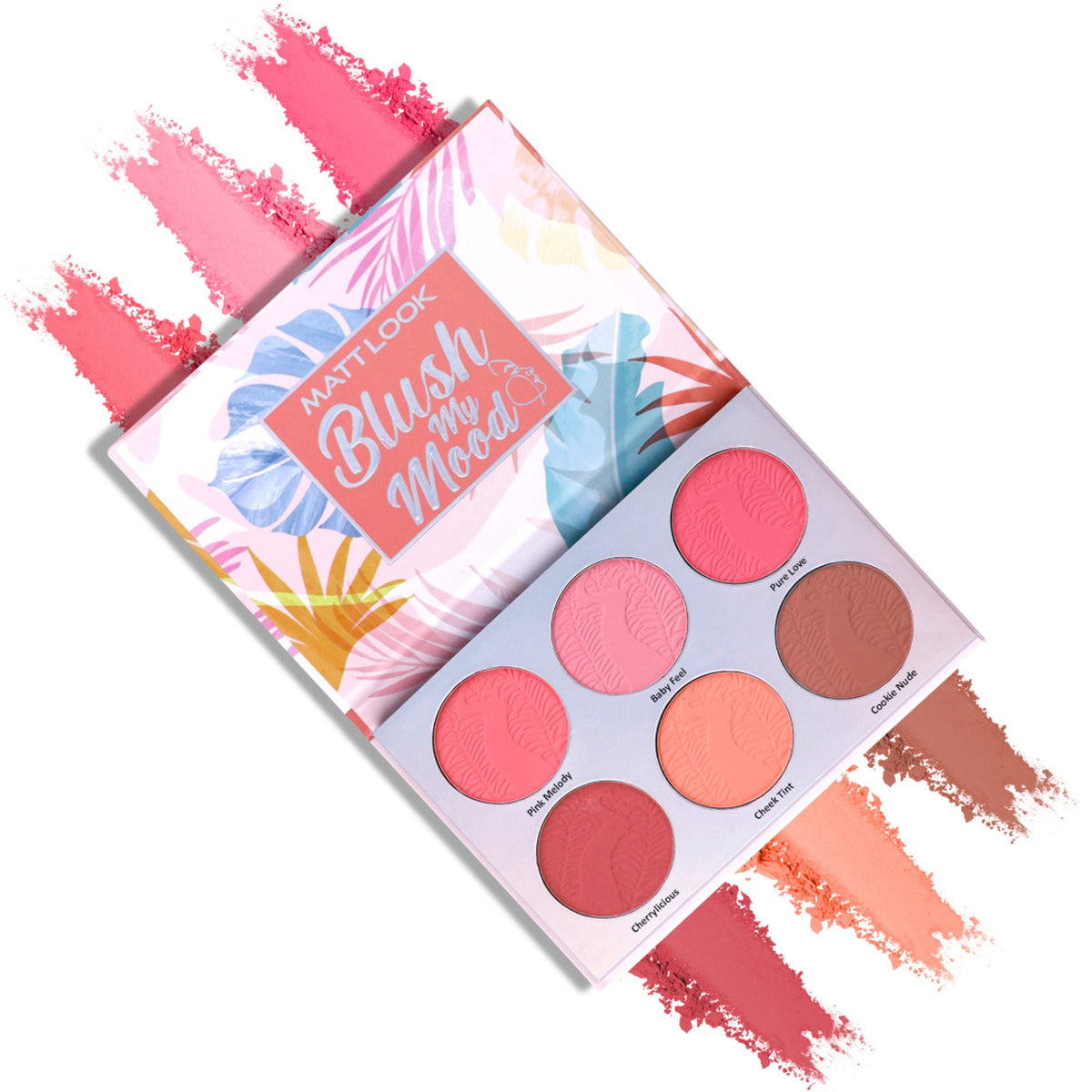 Matt Look Blush My Mood Highly Pigmented Blusher Palette - 02 Beautiful Inside Out | Grocsy