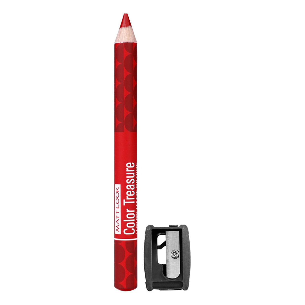Matt Look Color Treasure Luxury Matte Lip Pencil Crayon - 02 Fire Ruby | Grocsy