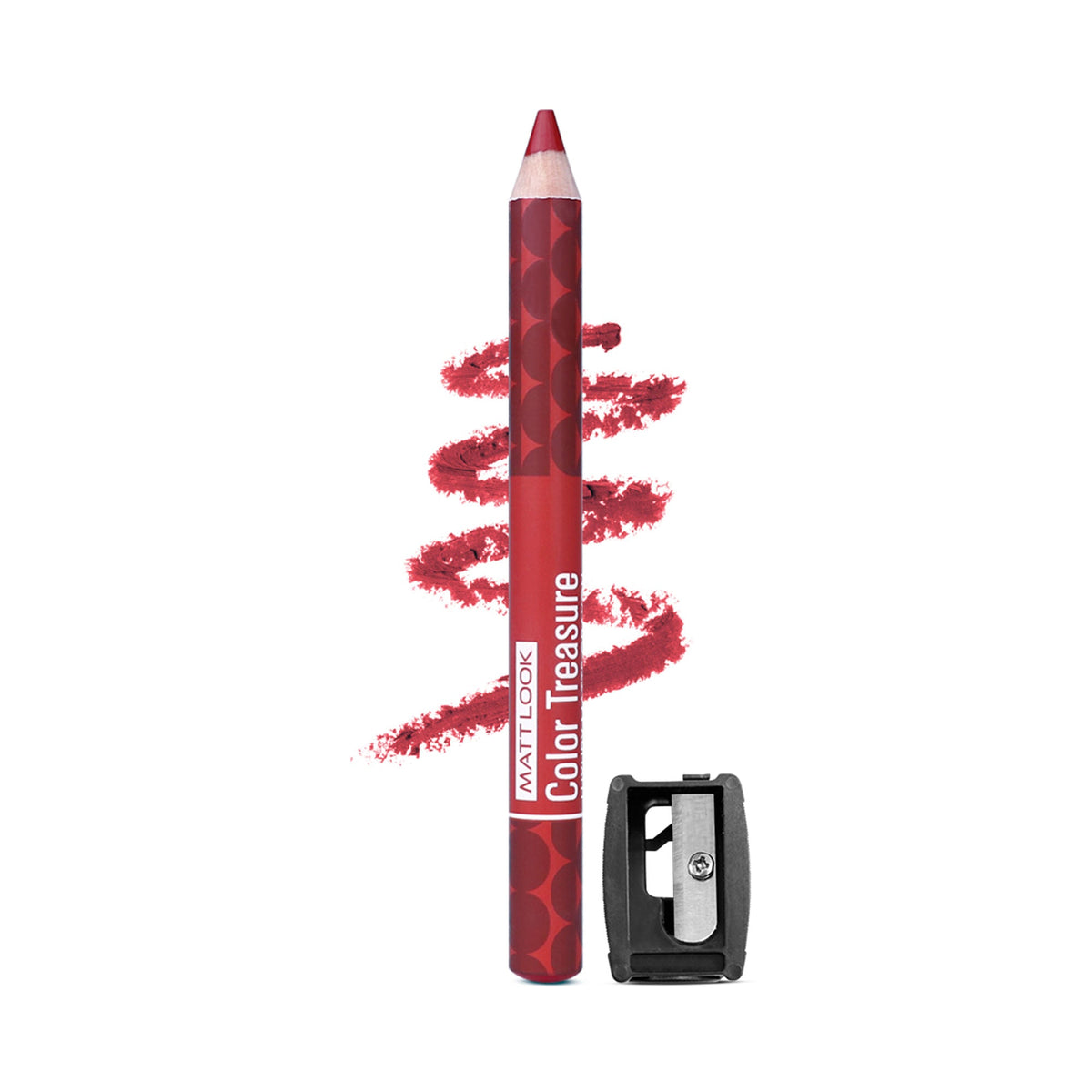 Matt Look Color Treasure Luxury Matte Lip Pencil Crayon - 03 Red Fantasy | Grocsy