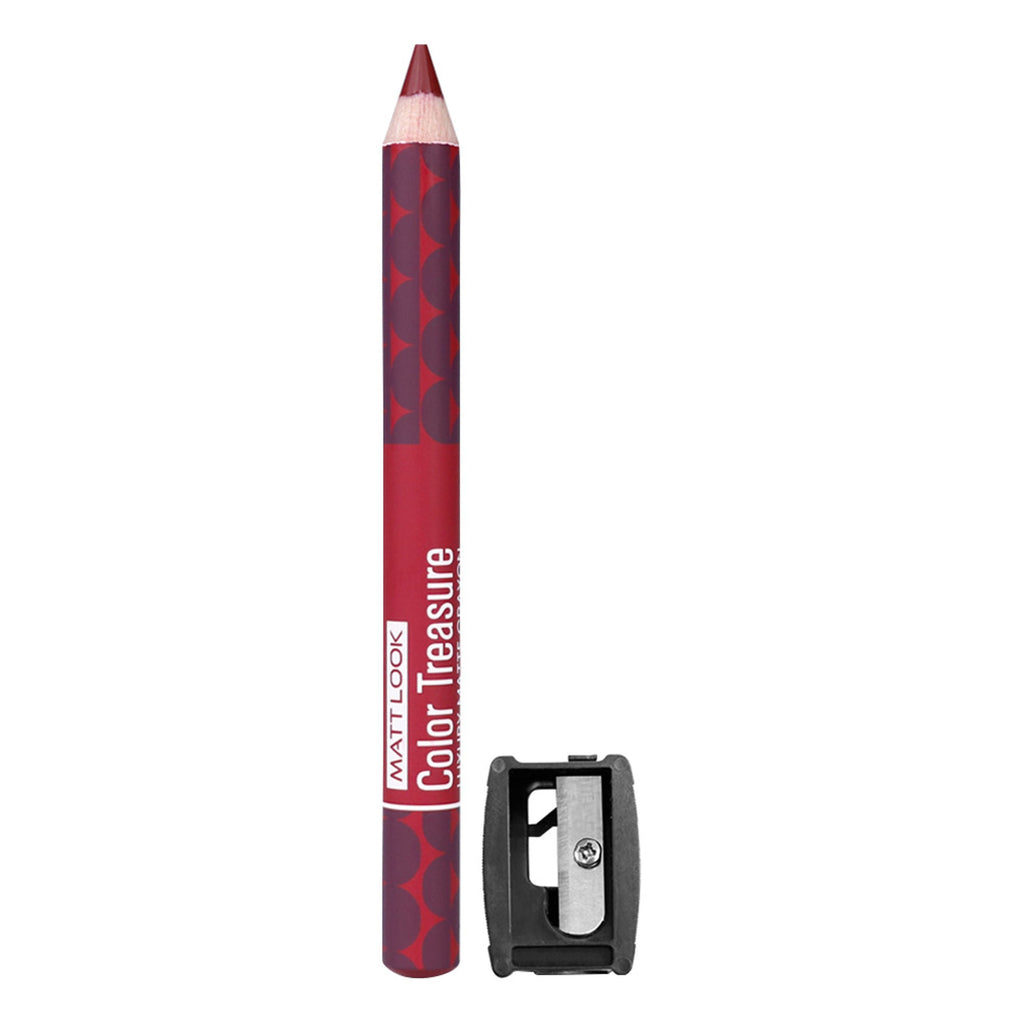 Matt Look Color Treasure Luxury Matte Lip Pencil Crayon - 06 Pure Hollywood | Grocsy