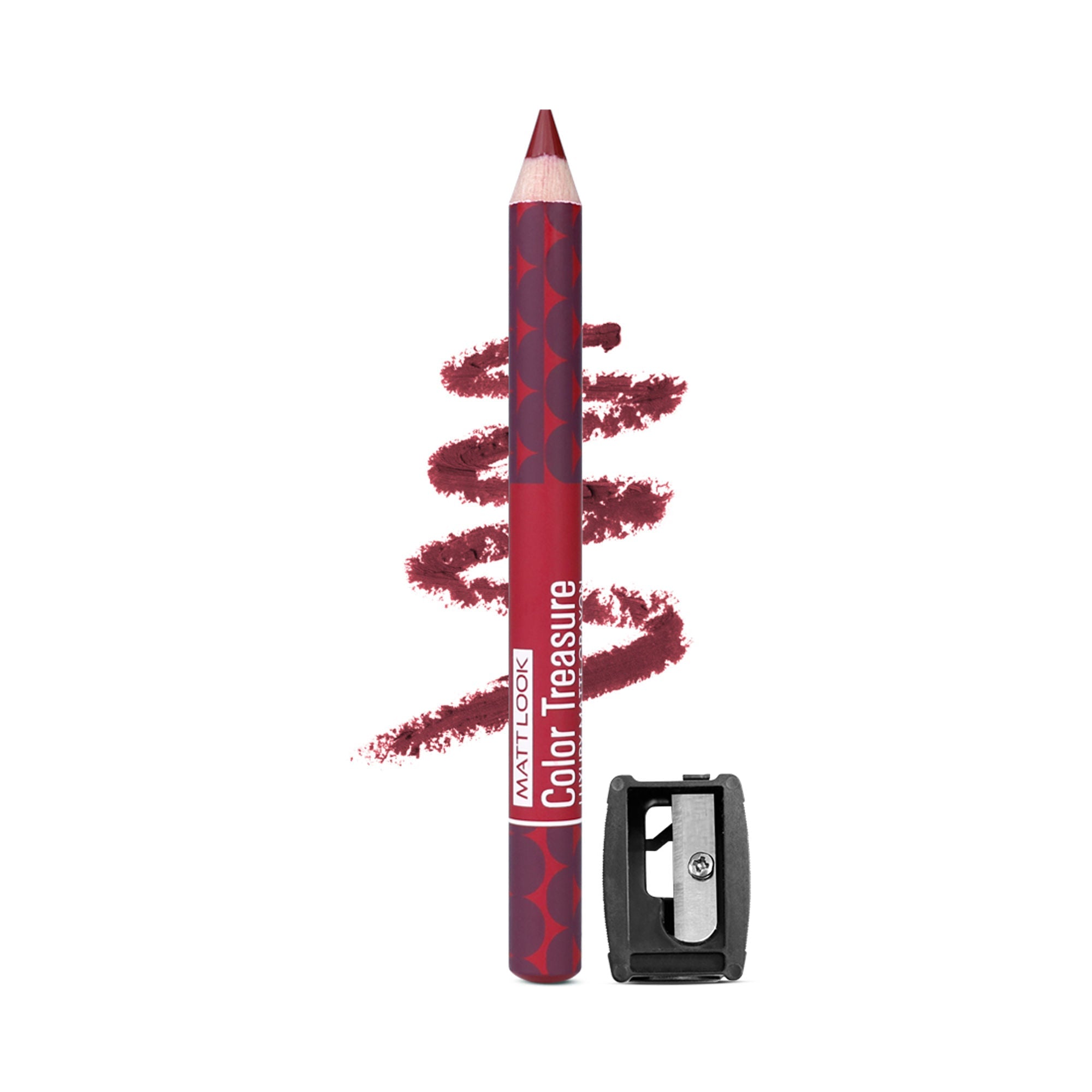 Matt Look Color Treasure Luxury Matte Lip Pencil Crayon - 06 Pure Hollywood | Grocsy