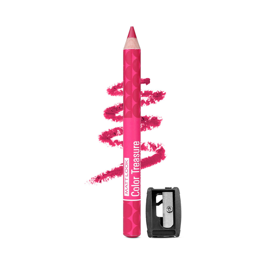 Matt Look Color Treasure Luxury Matte Lip Pencil Crayon - 08 Magenta Flash | Grocsy