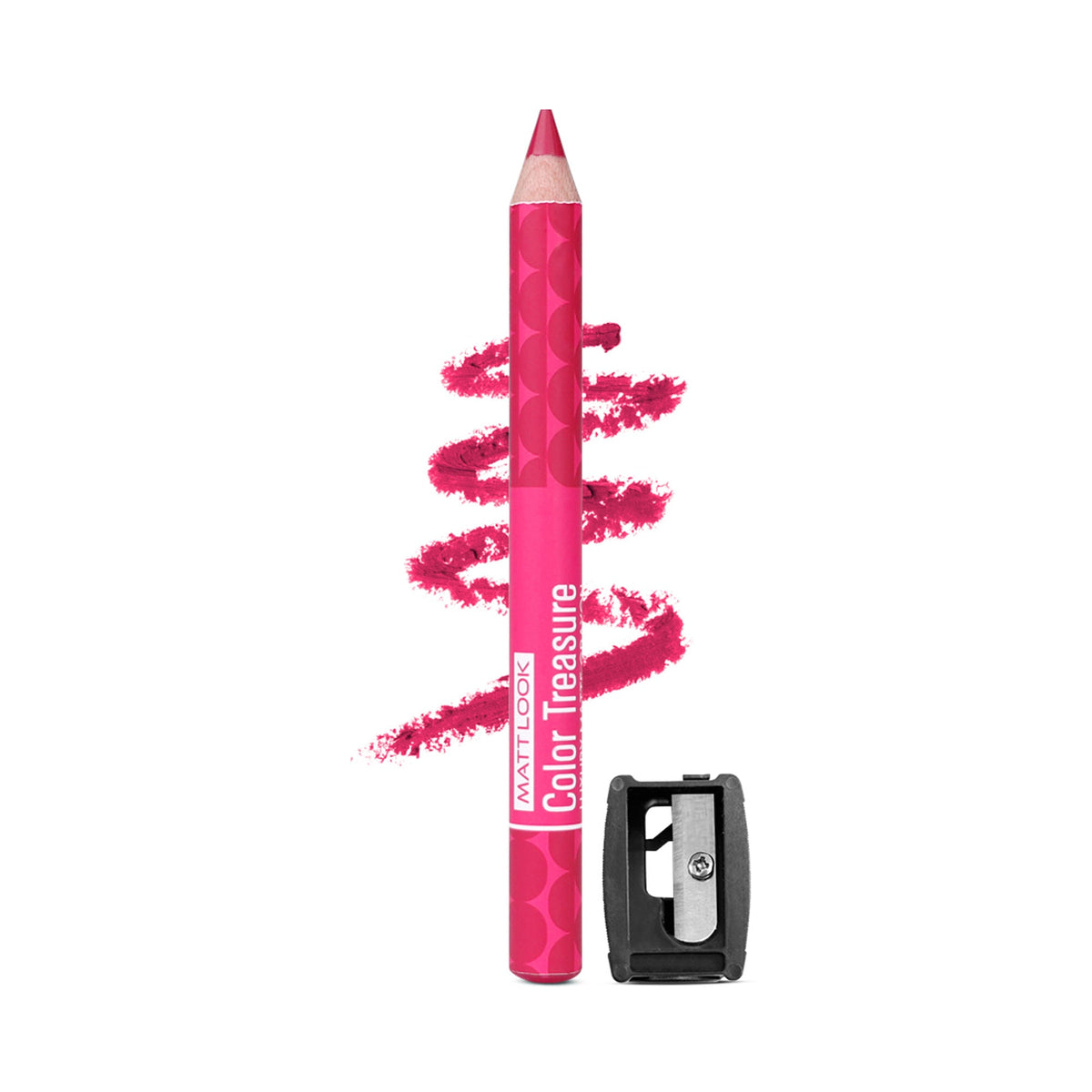 Matt Look Color Treasure Luxury Matte Lip Pencil Crayon - 08 Magenta Flash | Grocsy