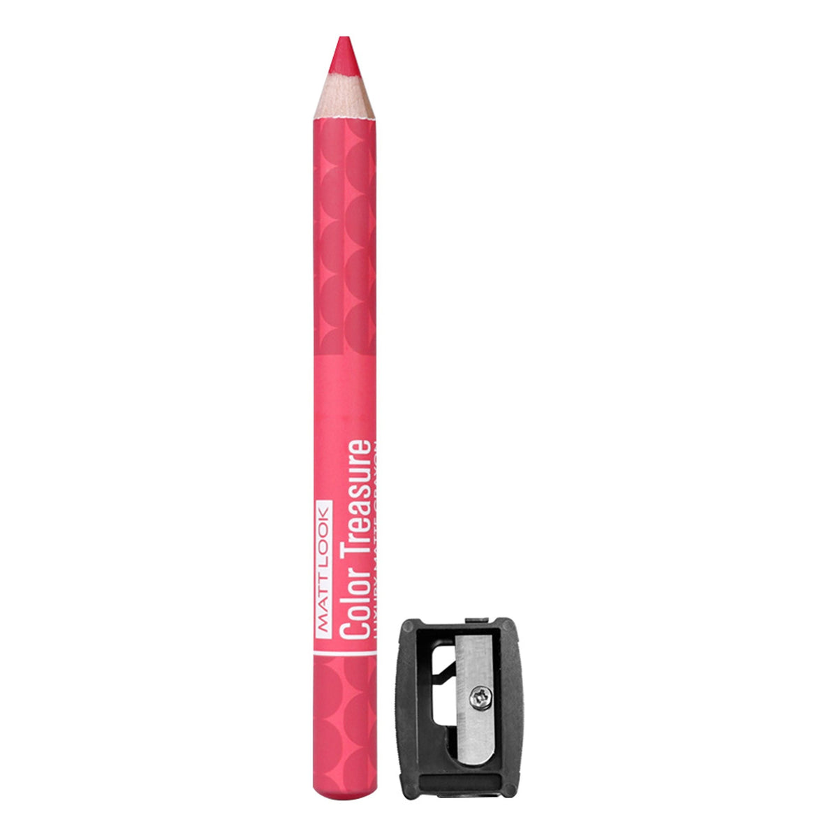 Matt Look Color Treasure Luxury Matte Lip Pencil Crayon - 09 Fuchsia Fever | Grocsy