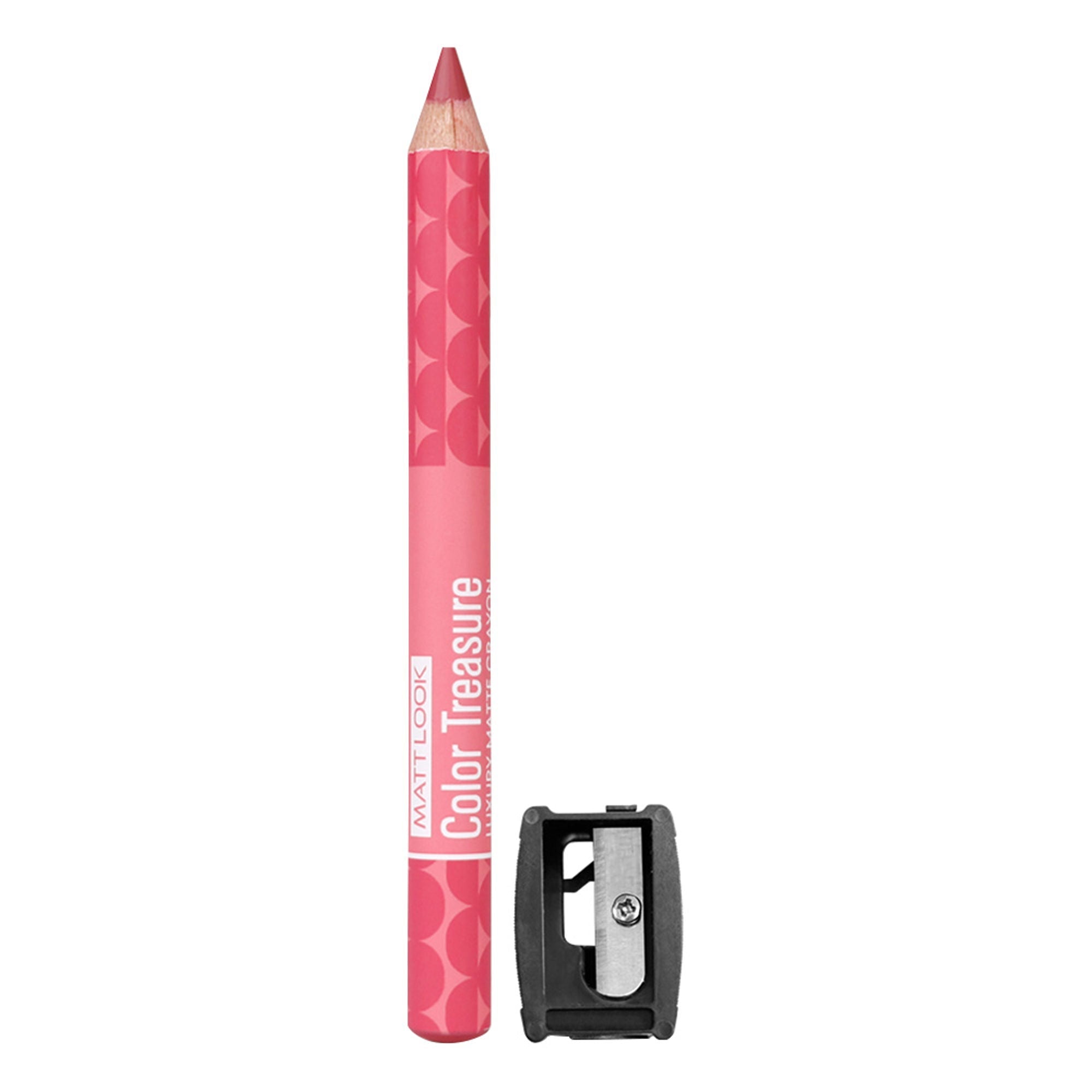 Matt Look Color Treasure Luxury Matte Lip Pencil Crayon - 12 Charming Pink | Grocsy