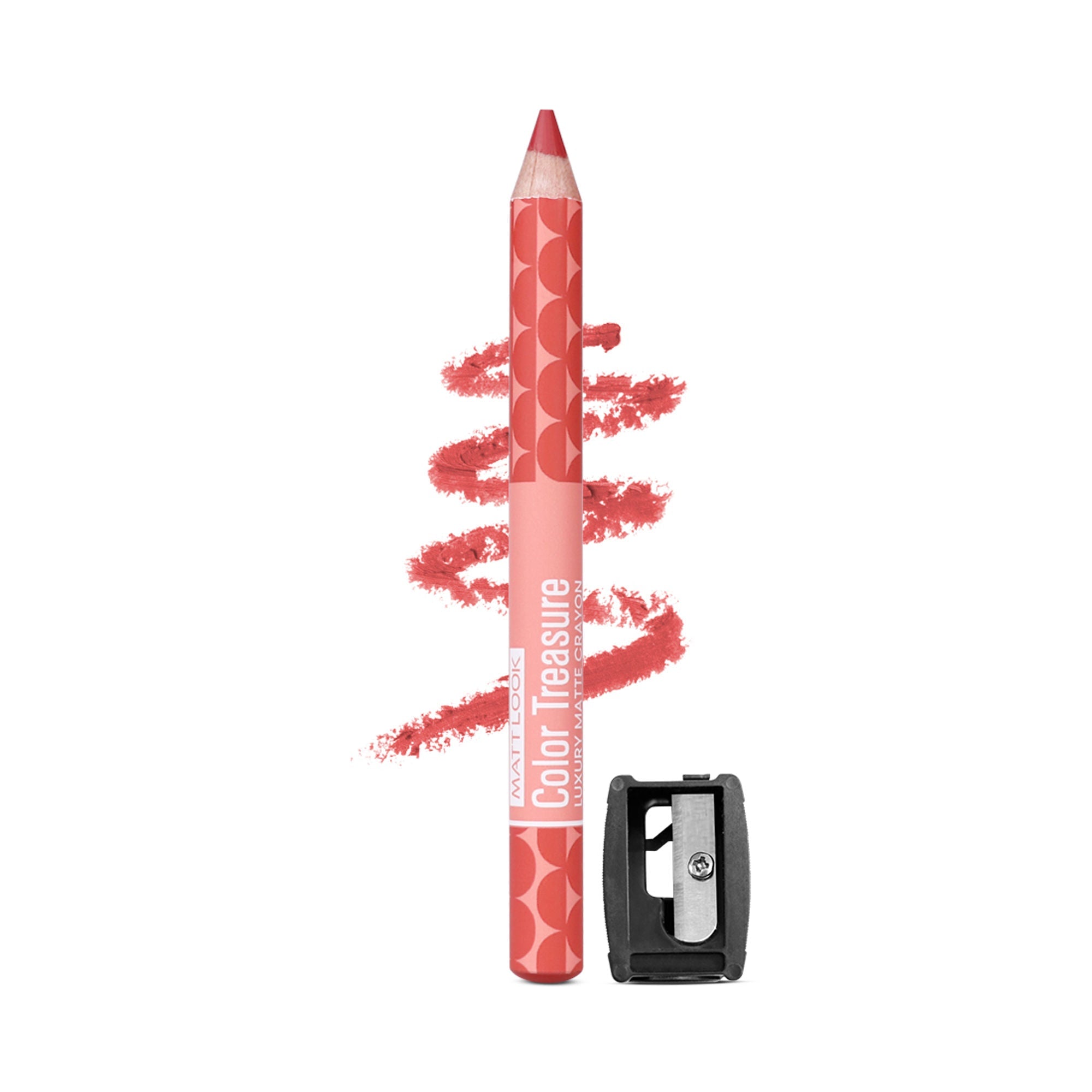 Matt Look Color Treasure Luxury Matte Lip Pencil Crayon - 13 Candy Peach | Grocsy