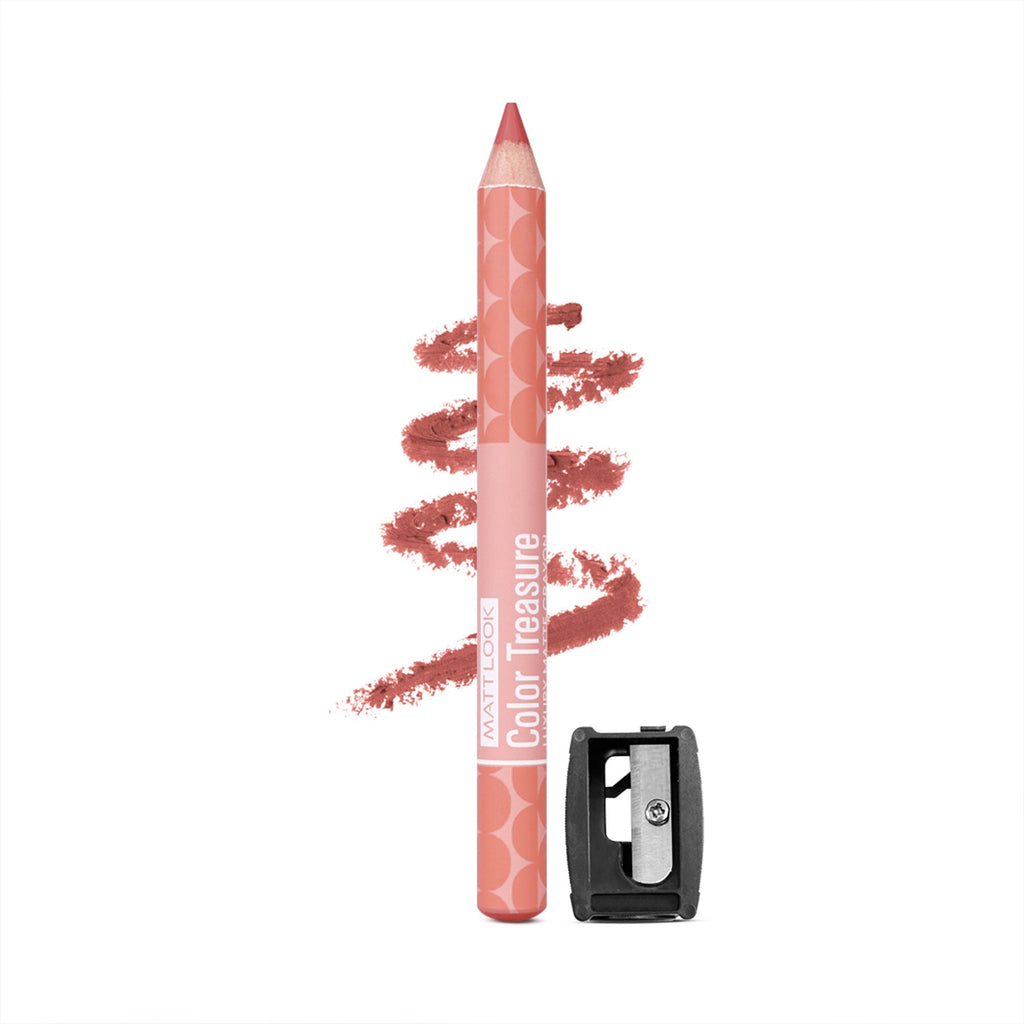 Matt Look Color Treasure Luxury Matte Lip Pencil Crayon - 14 Natural Nude | Grocsy